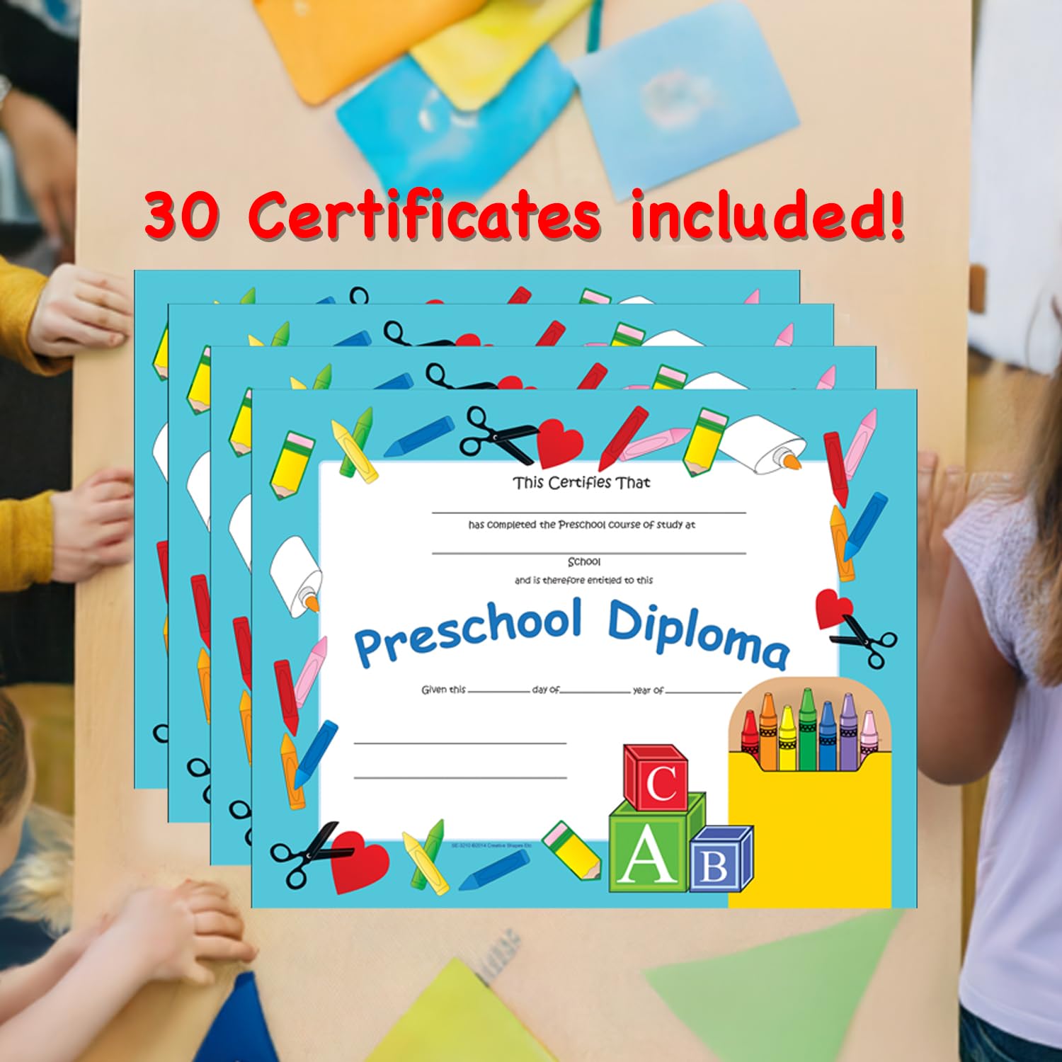 SHAPES ETC. Recognition Certificate - Preschool Diploma