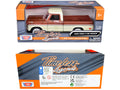 1969 Ford F-100 Pickup Truck Brown Metallic and Cream "Timeless Legends" 1/24 Diecast Model Car by Motormax
