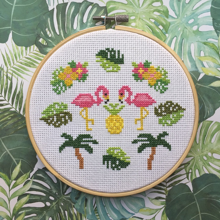 Tropical Counted Cross Stitch DIY KIT Intermediate