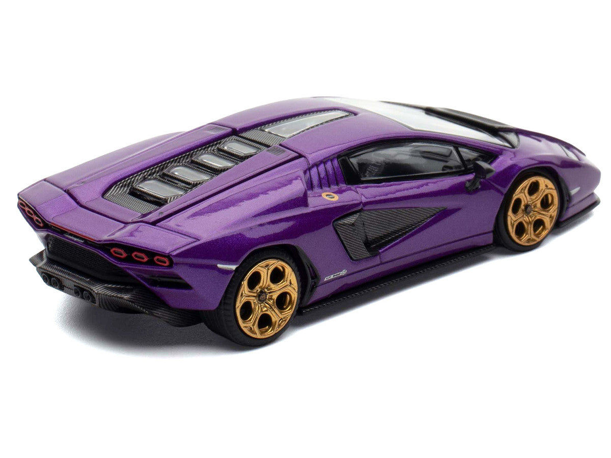 Lamborghini Countach LPI 800-4 Viola Pasifae Purple Metallic "Hong Kong Toycar Salon 2025" 1/64 Diecast Model Car by Pop Race