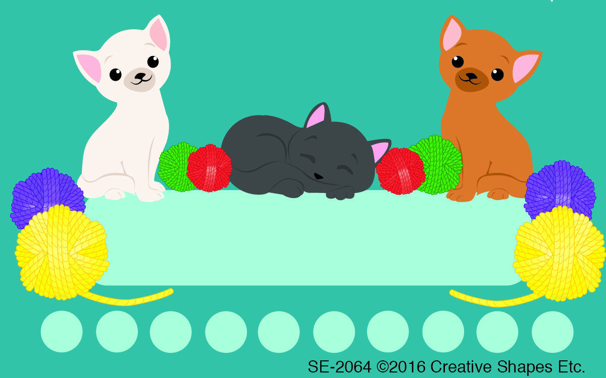 SHAPES ETC. Incentive Punch Cards - Cats