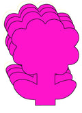 SHAPES ETC. Small Single Color Creative Foam Cut-Outs - Flower