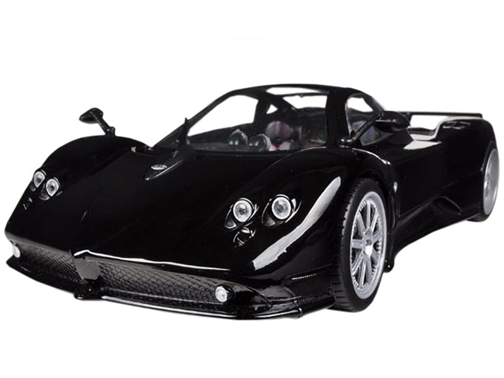 Pagani Zonda F Black 1/18 Diecast Car Model by Motormax
