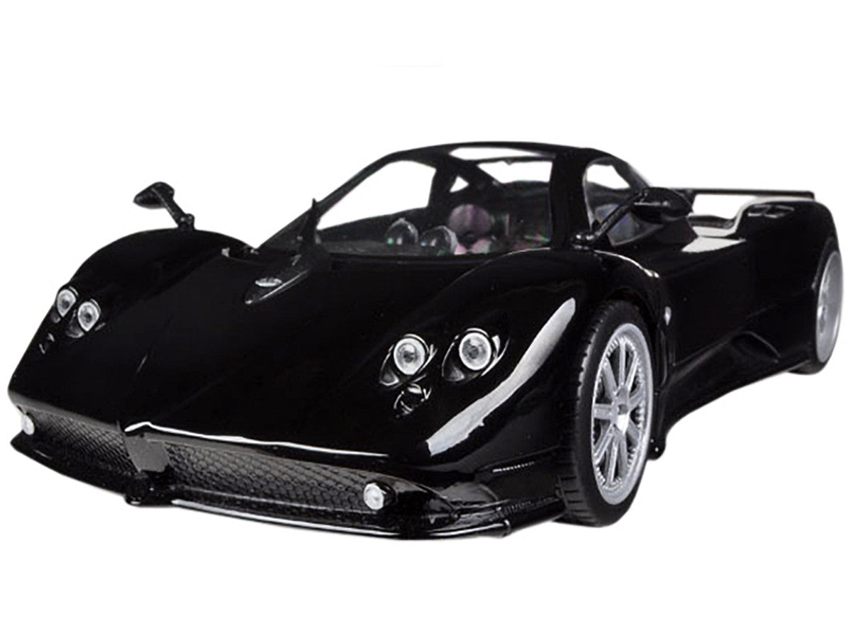 Pagani Zonda F Black 1/18 Diecast Car Model by Motormax